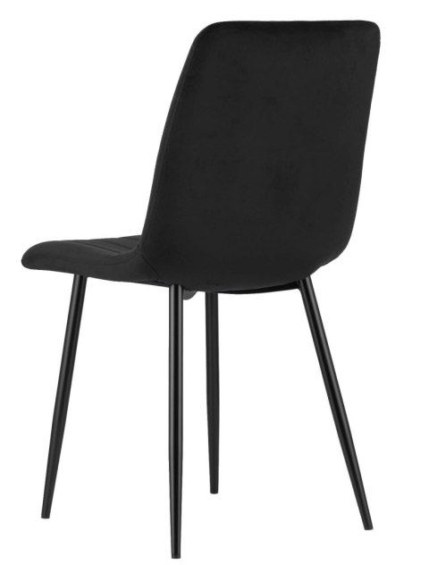 Krzesło tapicerowane OREO SQ VELVET BLACK II GATUNEK Lugano Krzesło tapicerowane OREO SQ VELVET BLACK II GATUNEK Lugano