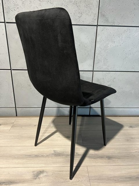 Krzesło tapicerowane OREO SQ VELVET BLACK II GATUNEK Lugano Krzesło tapicerowane OREO SQ VELVET BLACK II GATUNEK Lugano