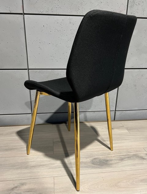 Krzesło tapicerowane SOPHIA FABRIC BLACK GOLD Lugano Krzesło tapicerowane SOPHIA FABRIC BLACK GOLD Lugano