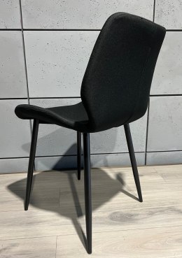 Krzesło tapicerowane SOPHIA FABRIC BLACK SMOKE Lugano