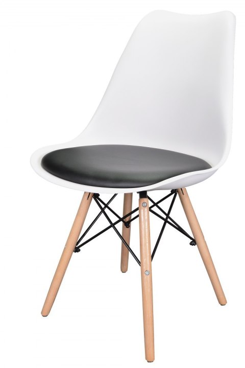 Krzesło TOSCANA BIANCO - BLACK PU Lugano Krzesło TOSCANA BIANCO - BLACK PU Lugano