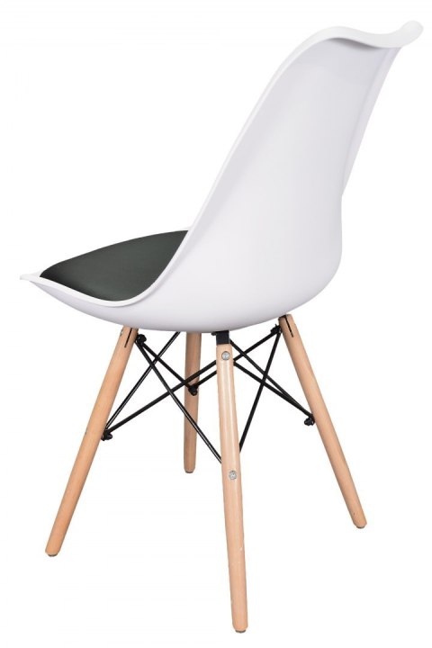 Krzesło TOSCANA BIANCO - BLACK PU Lugano Krzesło TOSCANA BIANCO - BLACK PU Lugano
