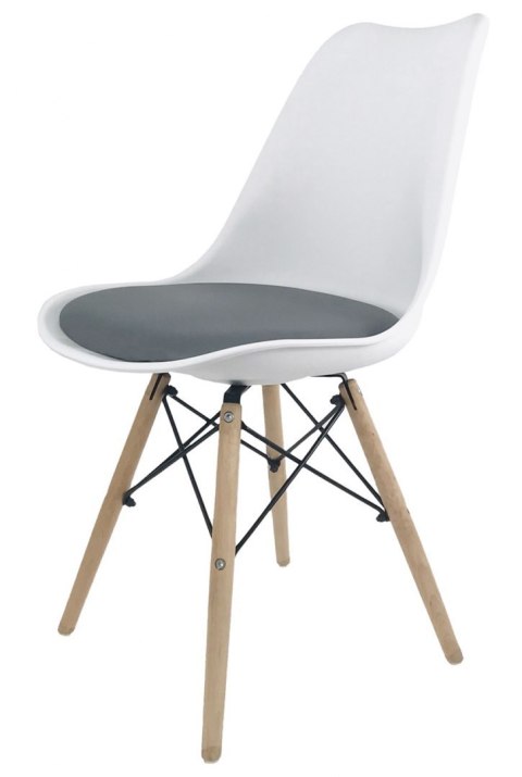 Krzesło TOSCANA BIANCO - GREY PU Lugano Krzesło TOSCANA BIANCO - GREY PU Lugano