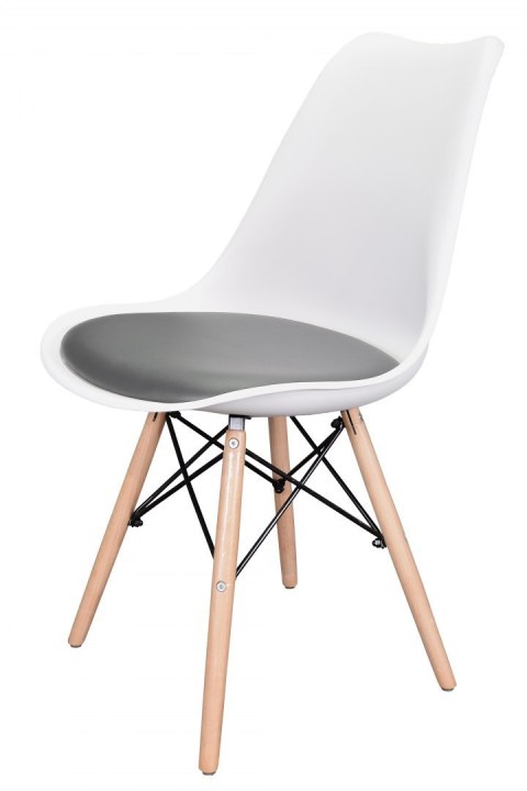 Krzesło TOSCANA BIANCO - GREY PU Lugano Krzesło TOSCANA BIANCO - GREY PU Lugano