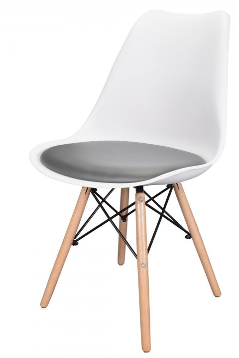 Krzesło TOSCANA BIANCO - GREY PU Lugano Krzesło TOSCANA BIANCO - GREY PU Lugano