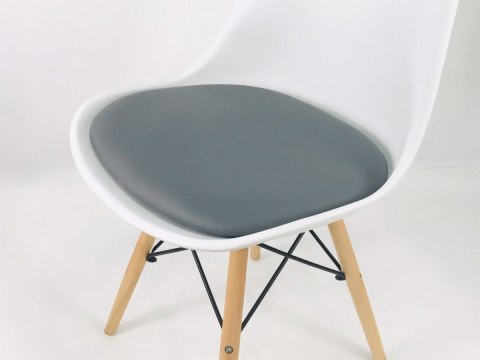 Krzesło TOSCANA BIANCO - GREY PU Lugano Krzesło TOSCANA BIANCO - GREY PU Lugano