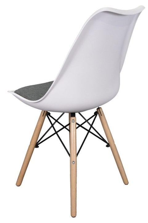 Krzesło TOSCANA BIANCO - Grey Fabric II Lugano Krzesło TOSCANA BIANCO - Grey Fabric II Lugano