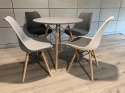 Krzesło TOSCANA BIANCO - Grey Fabric II Lugano