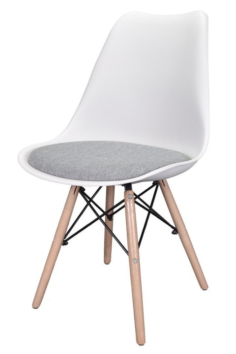Krzesło TOSCANA BIANCO - Grey Fabric V Lugano Krzesło TOSCANA BIANCO - Grey Fabric V Lugano