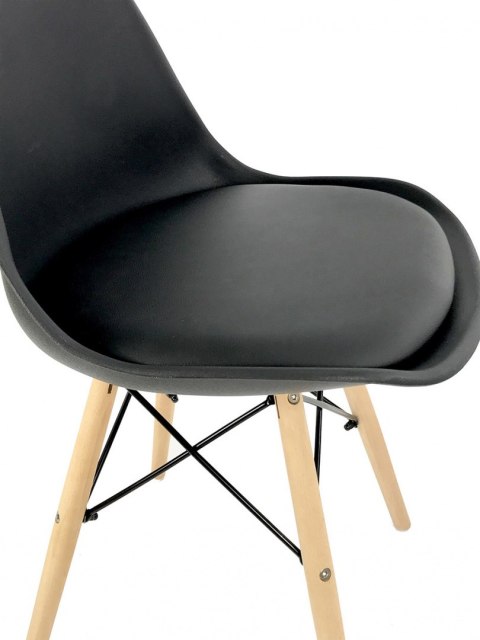 Krzesło TOSCANA BLACK PU Lugano Krzesło TOSCANA BLACK PU Lugano