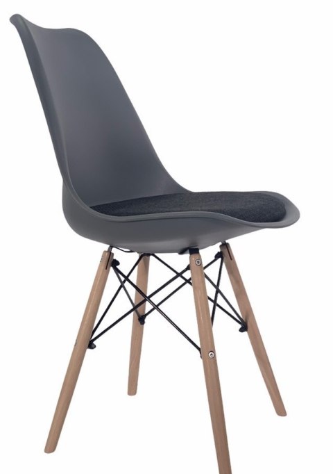 Krzesło TOSCANA DARK GREY - Black Fabric V Lugano Krzesło TOSCANA DARK GREY - Black Fabric V Lugano