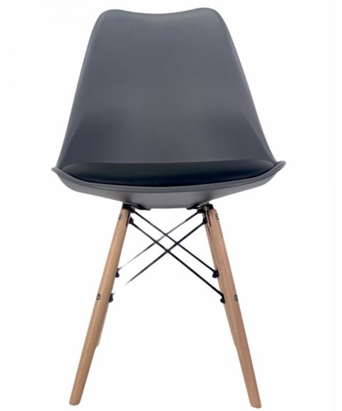Krzesło TOSCANA DARK GREY - Black PU Lugano Krzesło TOSCANA DARK GREY - Black PU Lugano
