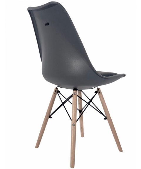 Krzesło TOSCANA DARK GREY - Black PU Lugano Krzesło TOSCANA DARK GREY - Black PU Lugano