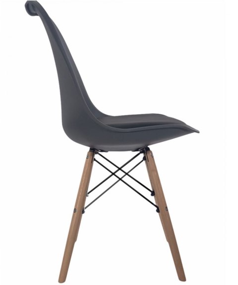Krzesło TOSCANA DARK GREY - Black PU Lugano Krzesło TOSCANA DARK GREY - Black PU Lugano