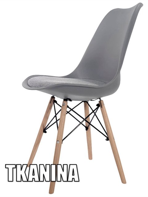 Krzesło TOSCANA LIGHT GREY - Grey Fabric II Lugano Krzesło TOSCANA LIGHT GREY - Grey Fabric II Lugano
