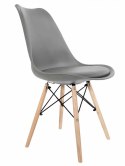 Krzesło TOSCANA LIGHT GREY PU Lugano