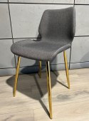 Krzesło tapicerowane SOPHIA FABRIC GREY GOLD Lugano
