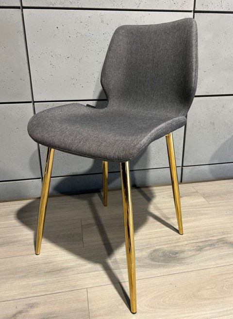Krzesło tapicerowane SOPHIA FABRIC GREY GOLD Lugano Krzesło tapicerowane SOPHIA FABRIC GREY GOLD Lugano