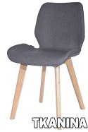 Krzesło tapicerowane SOPHIA FABRIC GREY II GATUNEK Lugano
