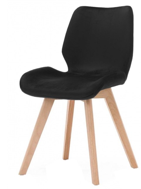 Krzesło tapicerowane SOPHIA VELVET BLACK II GATUNEK Lugano Krzesło tapicerowane SOPHIA VELVET BLACK II GATUNEK Lugano