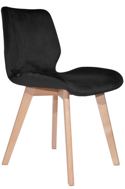 Krzesło tapicerowane SOPHIA VELVET BLACK II GATUNEK Lugano Krzesło tapicerowane SOPHIA VELVET BLACK II GATUNEK Lugano