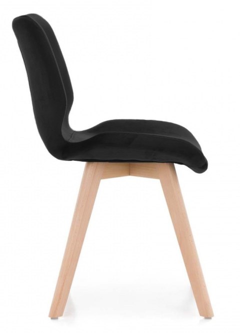 Krzesło tapicerowane SOPHIA VELVET BLACK II GATUNEK Lugano Krzesło tapicerowane SOPHIA VELVET BLACK II GATUNEK Lugano