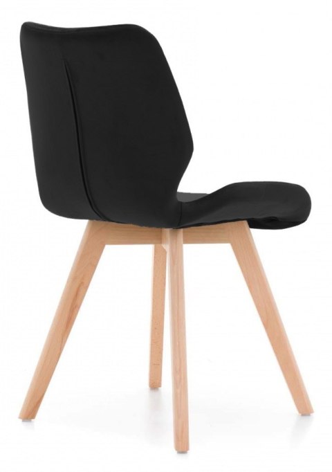 Krzesło tapicerowane SOPHIA VELVET BLACK II GATUNEK Lugano Krzesło tapicerowane SOPHIA VELVET BLACK II GATUNEK Lugano