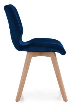 Krzesło tapicerowane SOPHIA VELVET BLUE II gatunek Lugano
