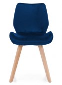 Krzesło tapicerowane SOPHIA VELVET BLUE II gatunek Lugano