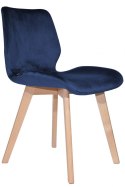 Krzesło tapicerowane SOPHIA VELVET BLUE II gatunek Lugano