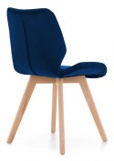 Krzesło tapicerowane SOPHIA VELVET BLUE II gatunek Lugano