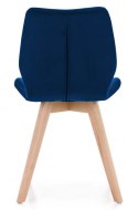Krzesło tapicerowane SOPHIA VELVET BLUE II gatunek Lugano