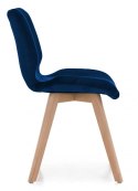 Krzesło tapicerowane SOPHIA VELVET BLUE Lugano