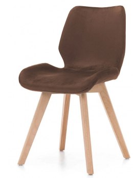 Krzesło tapicerowane SOPHIA VELVET BROWN Lugano