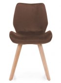 Krzesło tapicerowane SOPHIA VELVET BROWN Lugano