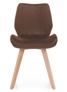 Krzesło tapicerowane SOPHIA VELVET BROWN Lugano