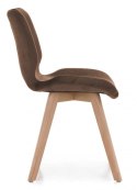 Krzesło tapicerowane SOPHIA VELVET BROWN Lugano