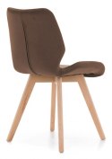 Krzesło tapicerowane SOPHIA VELVET BROWN Lugano