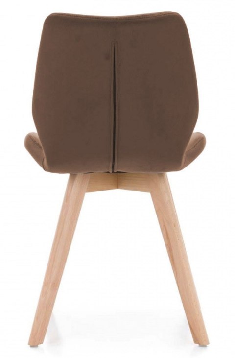 Krzesło tapicerowane SOPHIA VELVET BROWN Lugano Krzesło tapicerowane SOPHIA VELVET BROWN Lugano