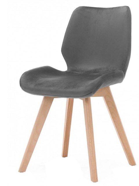 Krzesło tapicerowane SOPHIA VELVET GREY II GATUNEK Lugano Krzesło tapicerowane SOPHIA VELVET GREY II GATUNEK Lugano