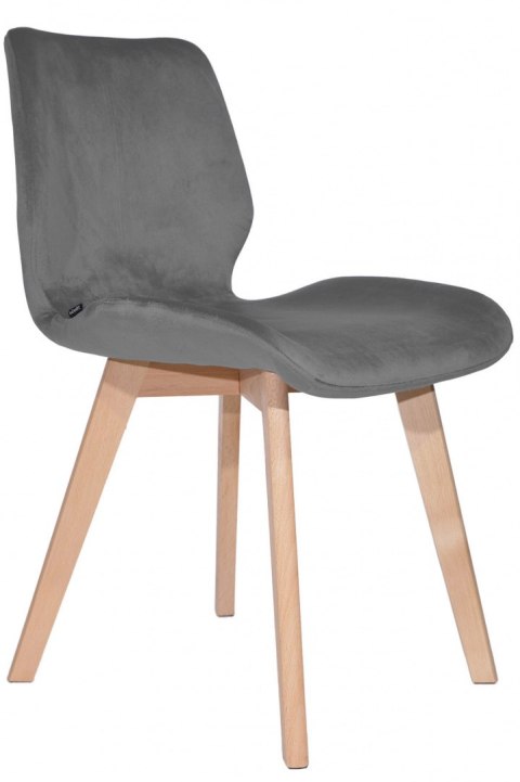Krzesło tapicerowane SOPHIA VELVET GREY II GATUNEK Lugano Krzesło tapicerowane SOPHIA VELVET GREY II GATUNEK Lugano