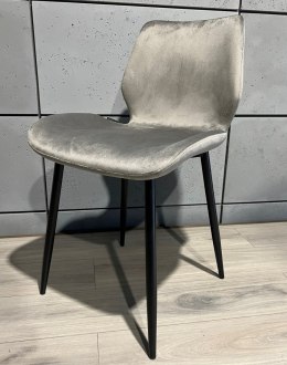 Krzesło tapicerowane SOPHIA VELVET GREY SMOKE Lugano