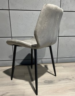 Krzesło tapicerowane SOPHIA VELVET GREY SMOKE Lugano