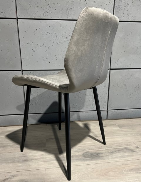 Krzesło tapicerowane SOPHIA VELVET GREY SMOKE Lugano Krzesło tapicerowane SOPHIA VELVET GREY SMOKE Lugano