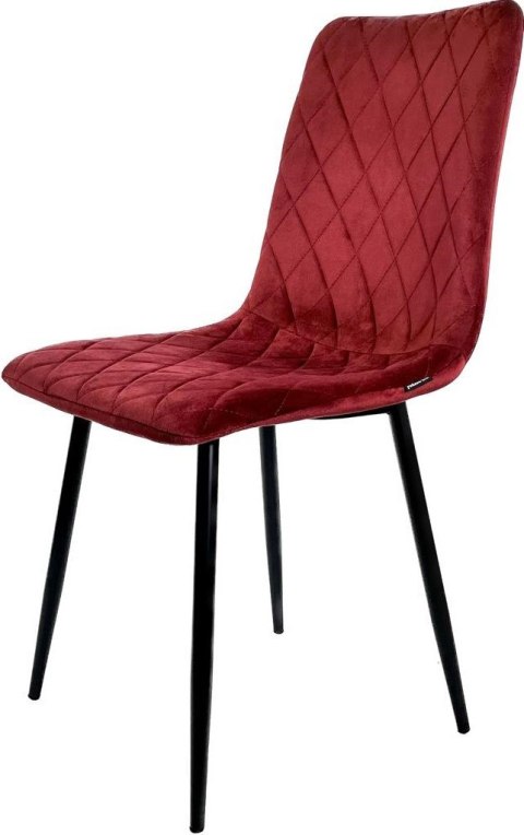 Krzesło tapicerowane SORANO VELVET BURGUNDY Lugano Krzesło tapicerowane SORANO VELVET BURGUNDY Lugano