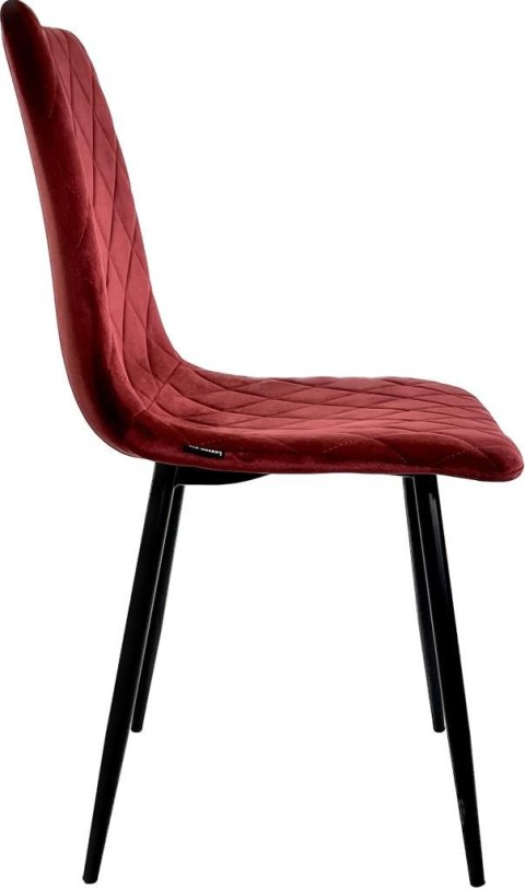 Krzesło tapicerowane SORANO VELVET BURGUNDY Lugano Krzesło tapicerowane SORANO VELVET BURGUNDY Lugano