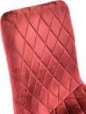 Krzesło tapicerowane SORANO VELVET BURGUNDY Lugano