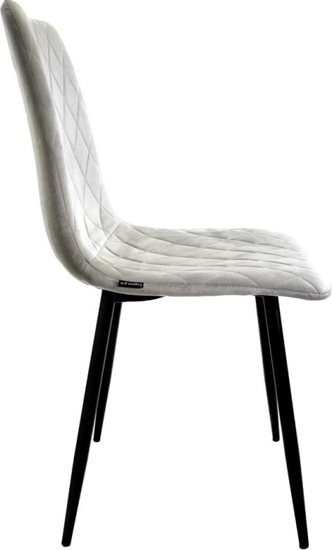 Krzesło tapicerowane SORANO VELVET LIGHT GREY II GATUNEK Lugano Krzesło tapicerowane SORANO VELVET LIGHT GREY II GATUNEK Lugano