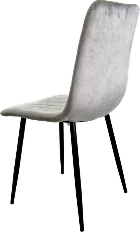 Krzesło tapicerowane SORANO VELVET LIGHT GREY Lugano Krzesło tapicerowane SORANO VELVET LIGHT GREY Lugano