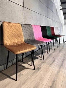 Krzesło tapicerowane SORANO VELVET TRUFLE Lugano